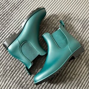 Asgard Teal Ankle Boots